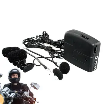 Motociklo Mikrofonas Visą Veidą Universali Ausinių laisvųjų Rankų Motociklų laisvų Rankų įranga Su Nepriklausomi garso Valdymo Jungiklis MP3 Grotuvas