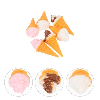 Derva Ice Cream Dėvėti, atsparus Vaikai Prekių Maža Kawaii Miniatiūriniai Namų Dekoro