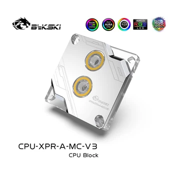 Bykski CPU-XPR-A-MC-V3 RBW RGB Led CPU Vandens Aušinimo Bloką Intel 115x 1200 Sidabrinė