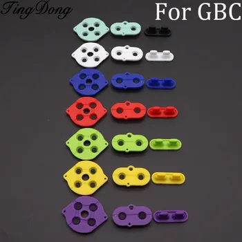 TingDong 2sets Už Gameboy Spalva GBC konsolės mygtukų remontas laidžių silicio Gumos pagalvėlės laidžios mygtuką A-B d-pad