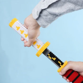 Anime Kardas Building Block Modelis Kietas Žaislai Vaikams Dovanos Rinkimo Gerbėjai, Kurių Sudėtyje Yra Juodoji Kardžuvė