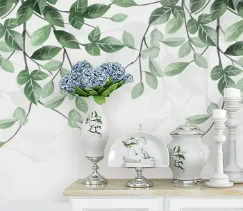 beibehang užsakymą Tropinių augalų lapai šiuolaikinių tapetų minimalistinio fone apdailos papel de parede 3d sienų tapyba-freskos