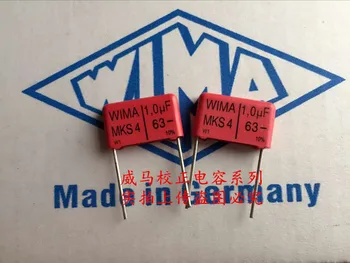 2020 karšto pardavimo 10vnt/20pcs vokietijos kondensatorius WIMA MKS4 63V 1UF 1.0 UF 105 63V P: 15mm Garso kondensatorius nemokamas pristatymas