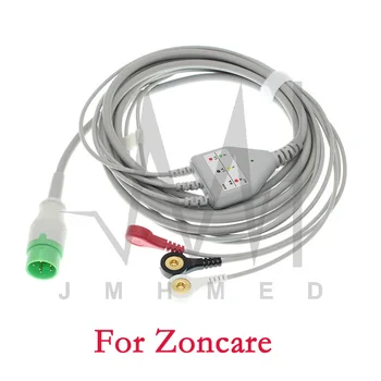 Suderinamas Su 6 Pin Zoncare Pacientų Multi-Parametras, Stebėti EKG EKG Kabelis Chirurgijos Ligoninės Lovoje Įranga