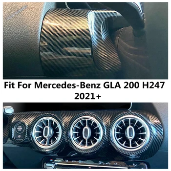 Prietaisų skydelio, AC Lizdo, Oro kondicionavimo Angos Dekoro Padengti Apdaila Mercedes-Benz GLA 200 H247 2021 Anglies Pluošto Interjero Priedai