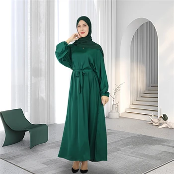 Turkijos Musulmonų Abayas Moterų Atsitiktinis Maxi Suknelė Ramadanas Dubajus Kaftan Islamą, Arabų Jalabiya Caftan Suknelė Kukli Abayas Femme Musulmane