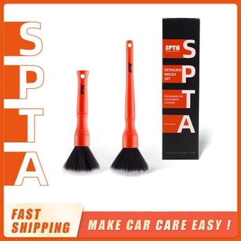 SPTA 2vnt Ultra-Soft Automobilio Salono Valymo Šepetys Sintetinių Šerių Automobilių Brūkšnys Duster Auto Išsamiai Įrankių, prietaisų Skydelio Valymo Šepetys