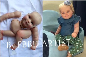 FBBD Menininkas Surinkimo 22inch Reborn Baby Doll Maddie Jau Dažytos Rinkiniai, Dažytos Hiar Unassebled Rinkinio, Lėlės Vaikams