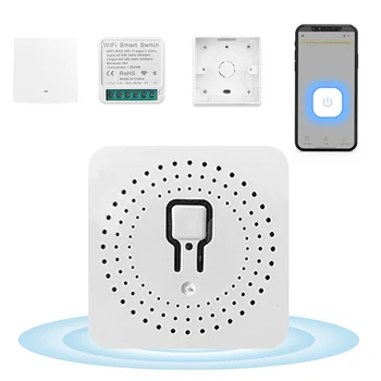 Smart Šviesos Jungiklis Mini Wireless Wifi Smart Jungikliai Turi Neutralų Laidą App Kontrolė Suderinama Su Protingo Namo Valdymas Balsu