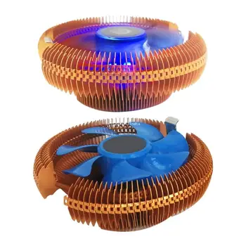 Mėlyna LED PROCESORIAUS Oro Aušintuvas CPU Oro Aušintuvas Šilumos Vamzdžiai Gera Šilumos Spinduliuotės Dropship