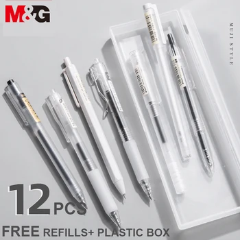 M&G Ultra Paprasto Gelio Rašiklis, 0,5 mm, juodos Parašą Pen 0,35 mm, Adatų/Bullet Point Japonijos GelPen Mokyklos Reikmenys