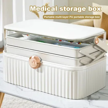 Sulankstomas Medicina Laikymo Dėžutė Su 3 Sluoksnis Didelis Drėgmei atsparus Apdailos Artefaktas, Skirtą Kambarį Namuose