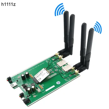 M. 2 NGFF 3G/4G/5G Modulis B Klavišą, kad USB3.0 Tinklo Adapteris Stove Valdybos Dual SIM Kortelės Lizdas DC / TIPAS-C Pagalbiniai Galios w/ 4 Antenos