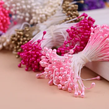 300pcs Įvairių spalvų Perlų Stamen Cukraus Rankų darbo Dirbtinių Gėlių, Vestuvių Dekoravimas 
