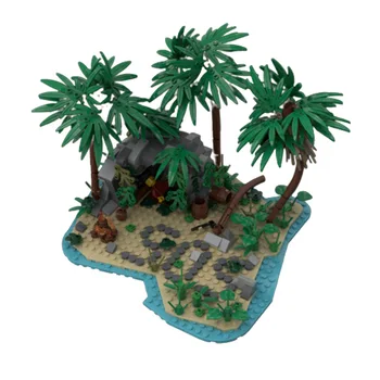 SS Kūrybos Piratų Roko Ir Lost Island Modulinė Architektūra, Statyba Blokai Corsair Modelis Žaislas Plytų Vaikų Gimtadienio Dovana
