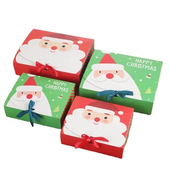 10vnt Aikštėje Linksmų Kalėdų Popieriaus Pakuotės, Dėžutės Santa Claus Už Dovanų Dėžutės Naujųjų Metų Šokoladinių Saldainių Dėžutė Šalies Prekių