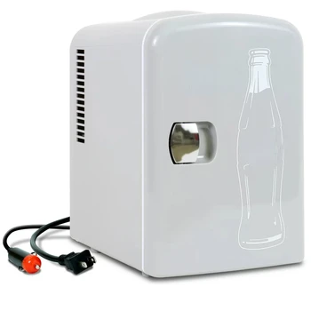Koksas 6 Gali Mini Šaldytuvas Nešiojamų 4L Mini Šaldytuvas Kelionės Kompaktiškas Šaldytuvas