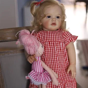 60 CM 3D Dažų Odos Audinio Organas, Silikono Baby Doll Mergina Betty Atgimsta Bamblys kraujagysles Bebe Gyvas Meno Rankų darbo Žaislai