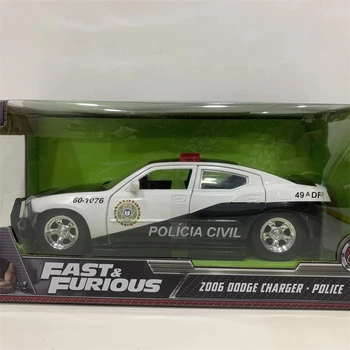 1:24 2006 Dodge Įkroviklis policijos automobilį Aukštos Modeliavimas Diecast Automobilių Metalo Lydinio Modelio Automobilių Vaikų žaislų kolekcija dovanos