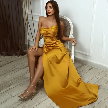 Thinyfull Seksualus Prom Dresses 2022 Stebėjimo Vakaro Suknelė Undinė Saudo Arabija Aukštos Padalinta Naktį Kokteilis Chalatai Pasirinktinis Dydis