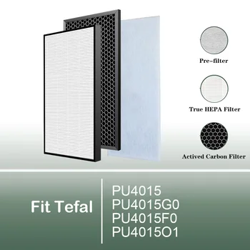 Už TEFAL PU4015 PU4015G0 PU4015F0 PU4015O1 Intensyvus Gryno Oro Valymo filtras XD6070 & XD6060 Pakeitimo HEPA & Anglies Filtras