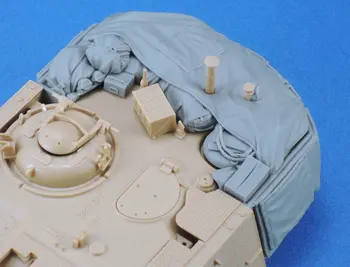 1:35 Die-casting Dervos Modelio Surinkimo Rinkinys Magach 7C Pagrindinis Tankas Bokštelis Saugojimo Baras Pakeitimo (nr. Ėsdinimo) Unpainted