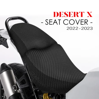 Už Ducati Dykumos X Priedai DesertX 2022-2023 Motociklo Sėdynės Apima 3D Akių Audinio Korio Nailono Pagalvės pralaidžios Orui