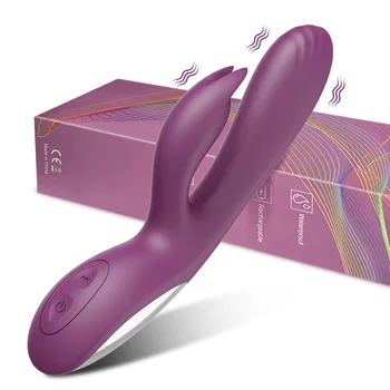 Galingas G Spot Rabbit Vibratorius Moterų Klitoris Spenelių Dual Stimuliatorius Massager 2 in 1 Dildo Sekso Žaislų Parduotuvė Suaugusiųjų Prekės Moterims