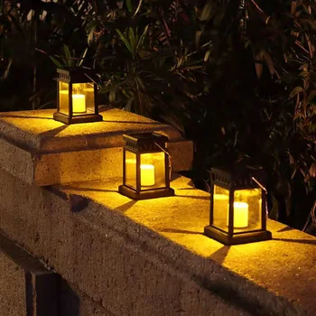 Saulės Rūmuose Žibintų Sodo Lempos Saulės LED Žvakių Šviesos Grindų, Šviesos, Lauko Kempingas Žibinto ant Vejos ir Sodo Dekoro Kalėdų Dekoro.