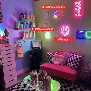 Miegamasis Led Neonas Pasirašyti Priskirtą Šalies Neoninės Šviesos Asmeninį Mielas Raidžių Modelis Pritemdomi Šeimos Neon Led Žibintai, Sienų Dekoras