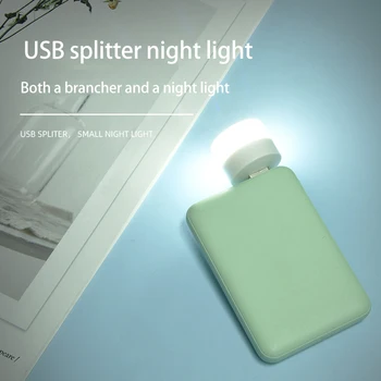 USB Kištuku LED Mini Naktį Šviesos Galia Banko mokesčių Mažų Palapinė Lempa, Lauko Kempingas Apšvietimo Lempos Studijų Lentelė Skaitymo Knyga Žibintai