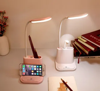 Sudedamas Stalo Lempos,USB Krovimo Lempa su Rašiklio Laikiklis, 2 Spalvų Režimų,Lankstus Lenkimo už Bendrabučio Skaityti Šilta Šviesa Studijuoja Šviesos