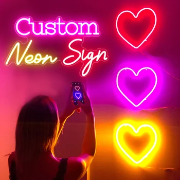 Custom LED Neon Požymiai Namų Baras Miegamojo Sienų Dekoras, Šviesos, Iki Ženklai Asmeninį Teksto ir Logotipas Vestuvių, Gimtadienio Verslo