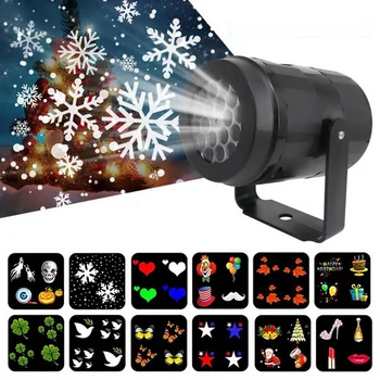 2023Christmas Šalies Žibintai Snaigės Projektoriaus Šviesos diodų (Led) Scenos Šviesos Sukasi Kalėdos Modelį, Lauko Atostogų, Apšvietimo, Sodo Dekoro